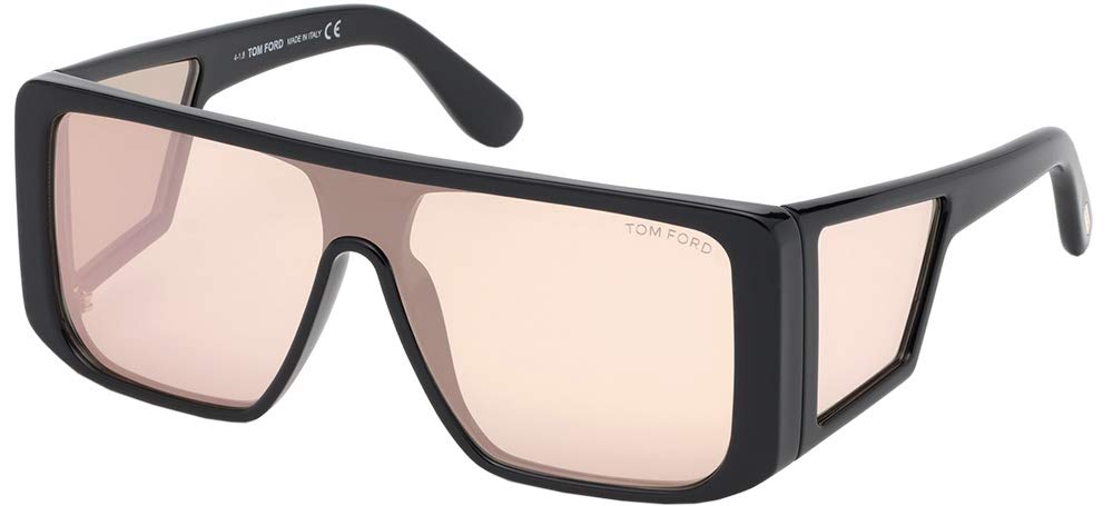 Tom Ford Atticus Sunglasses FT0710-S 1Z Black / Pink mirror Lens