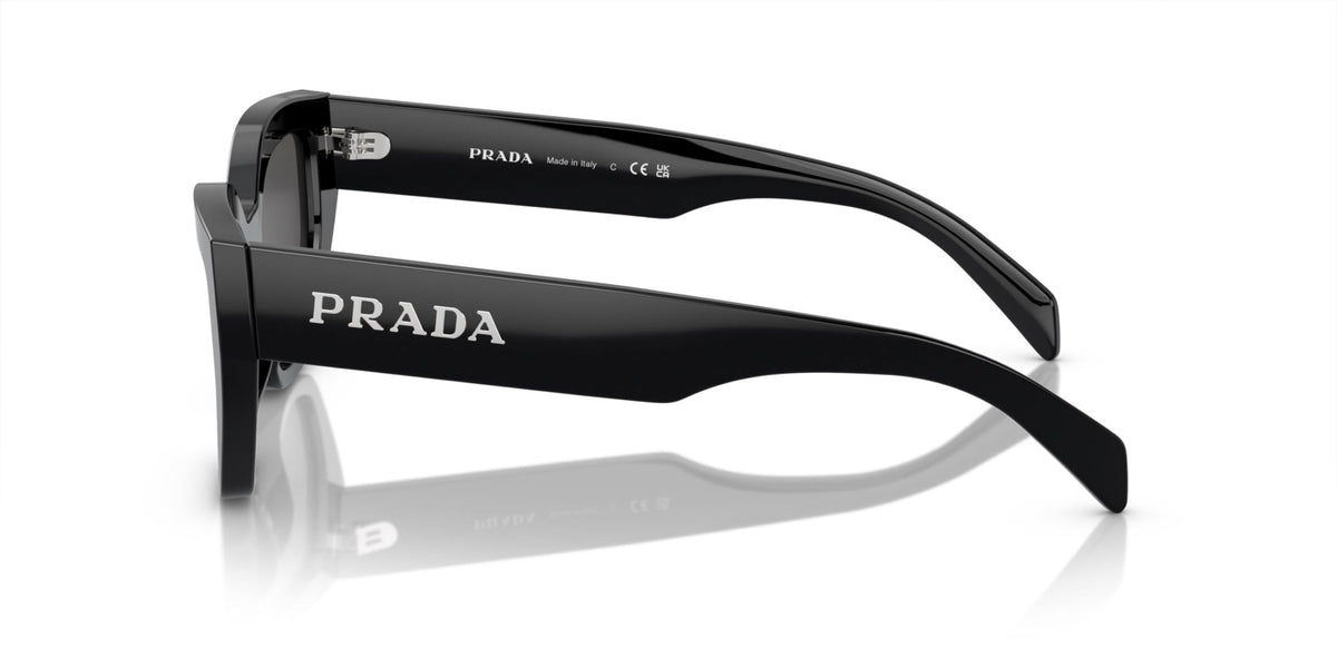 Prada Sunglasses PRA09S 1AB5S0 53mm Black / Dark Grey Lens