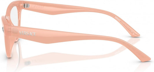 Versace VE3364U 5497 Eyeglasses 52mm Pink Opal / Clear Demo Lens