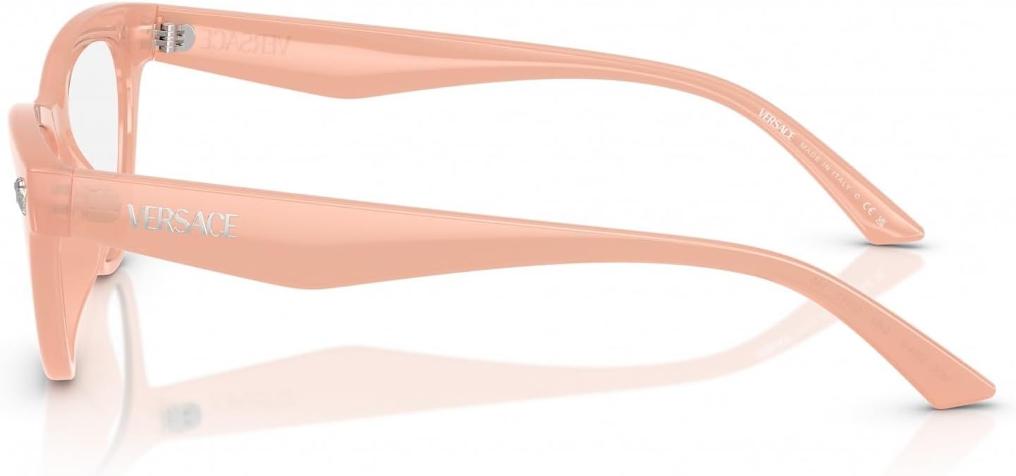 Versace VE3364U 5497 Eyeglasses 52mm Pink Opal / Clear Demo Lens