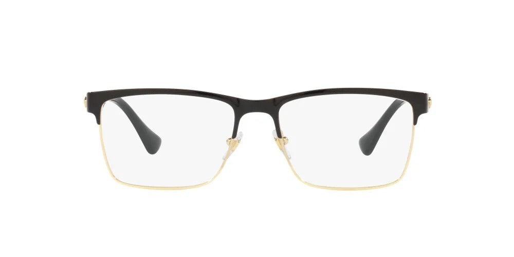 Versace VE1285 1443 Eyeglasses 56mm Black Gold / Clear Demo Lens
