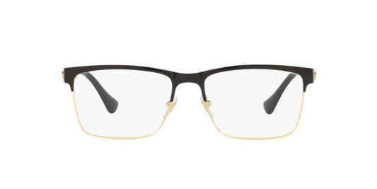 Versace VE1285 1443 Eyeglasses 56mm Black Gold / Clear Demo Lens