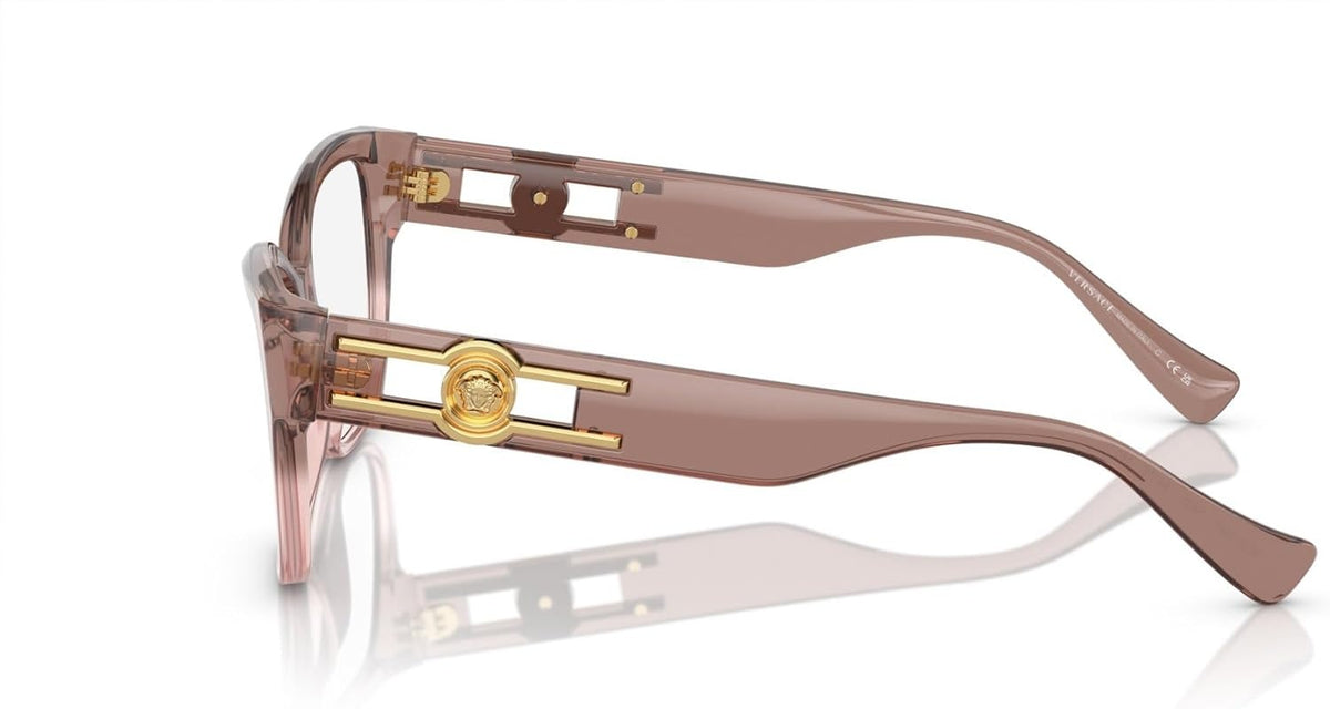 Versace Eyeglasses VE3347 5435 54mm Pink Transparent / Demo Lens