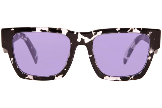 Prada Sunglasses PRA06S 15O50B 50mm Tortoise Black Crystal / Violet Mirror Lens