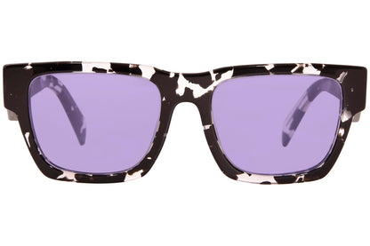 Prada Sunglasses PRA06S 15O50B 50mm Tortoise Black Crystal / Violet Mirror Lens