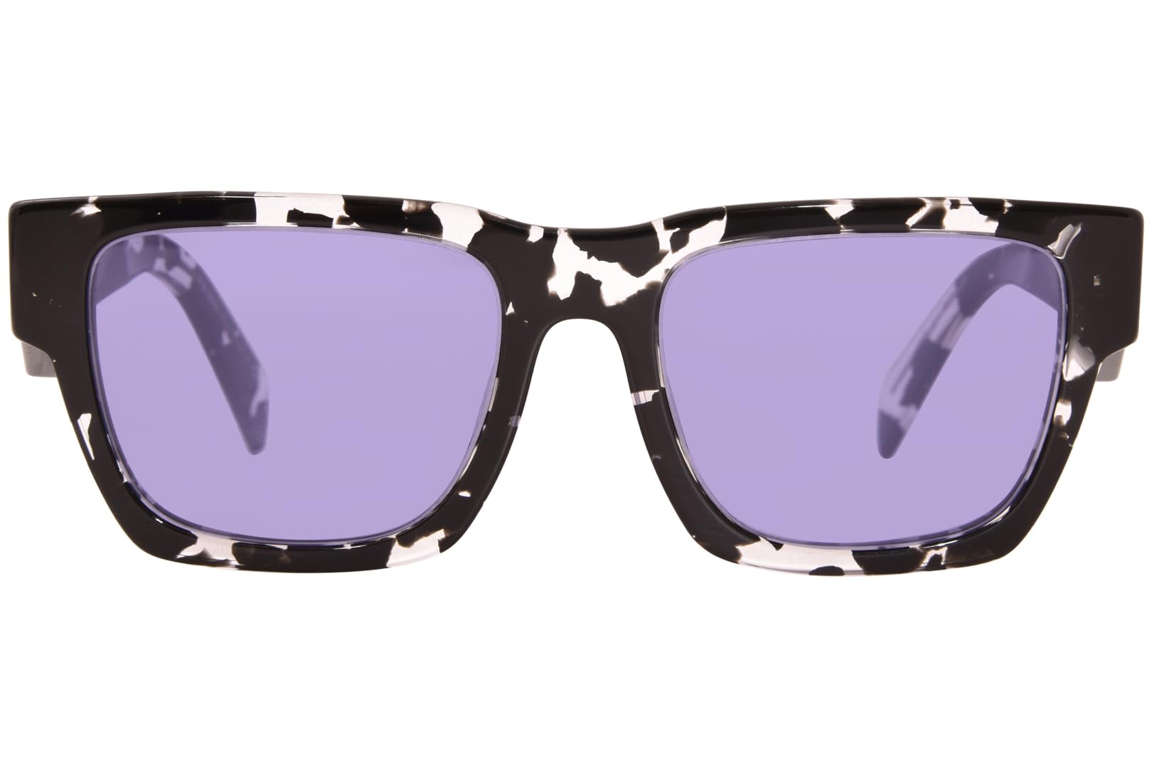 Prada Sunglasses PRA06S 15O50B 50mm Tortoise Black Crystal / Violet Mirror Lens