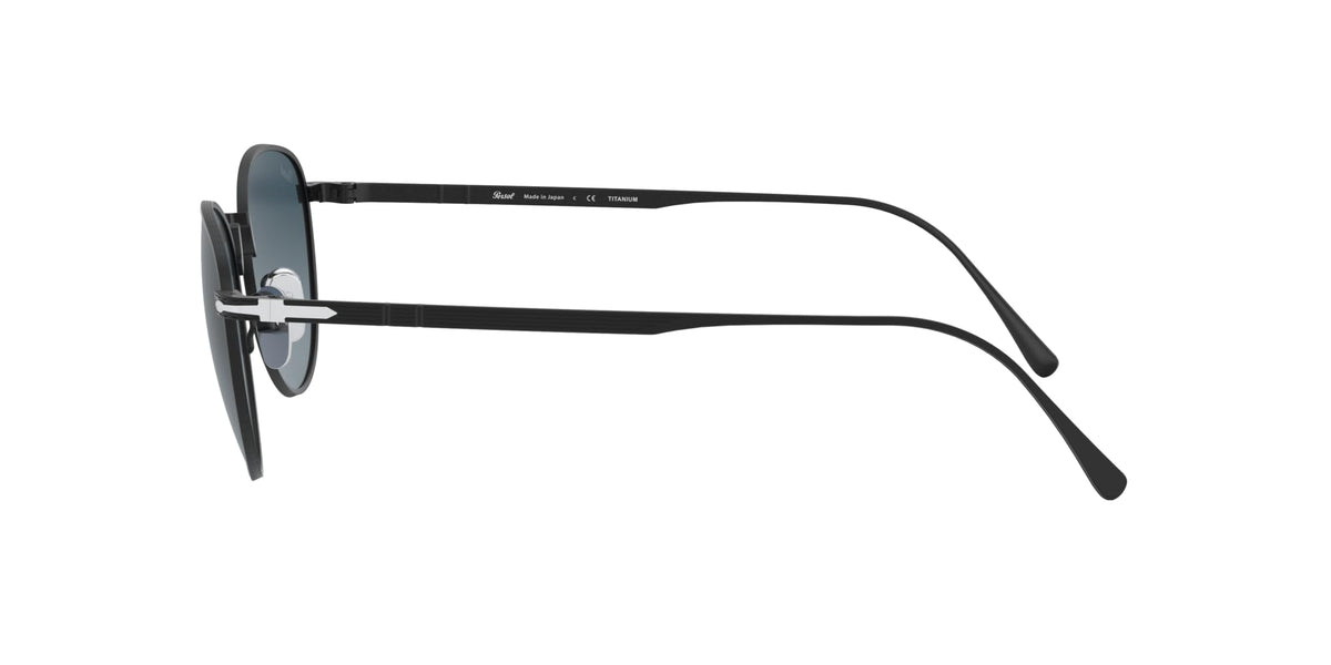 Persol Sunglasses PO5002ST 8004Q8 51mm Matte Black / Azure Gradient Blue Lens