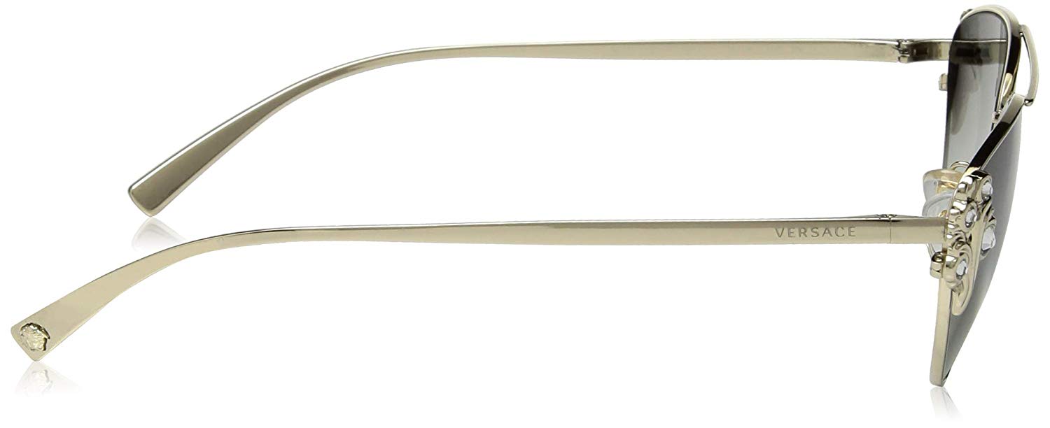 Versace VE2195B 125211 Sunglasses 56mm Pale Gold / Grey Gradient Lens