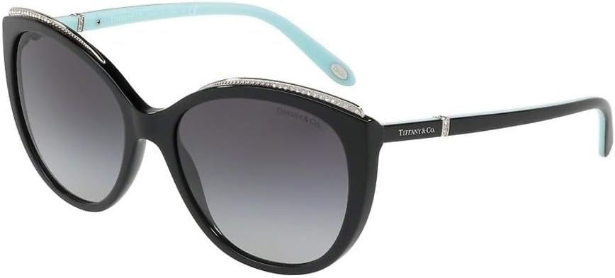 Tiffany & Co Sunglasses TF4134BF 80013C 56mm Black/Grey Gradient Lens (VINTAGE)
