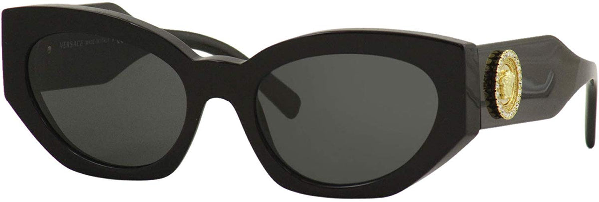 Versace VE4376B GB1/87 54mm Sunglasses Black / Grey Lens
