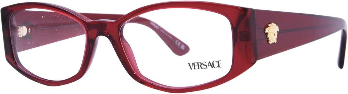 Versace VE3343 5430 Oval Eyeglasses 54mm Bordeaux / Demo Lens