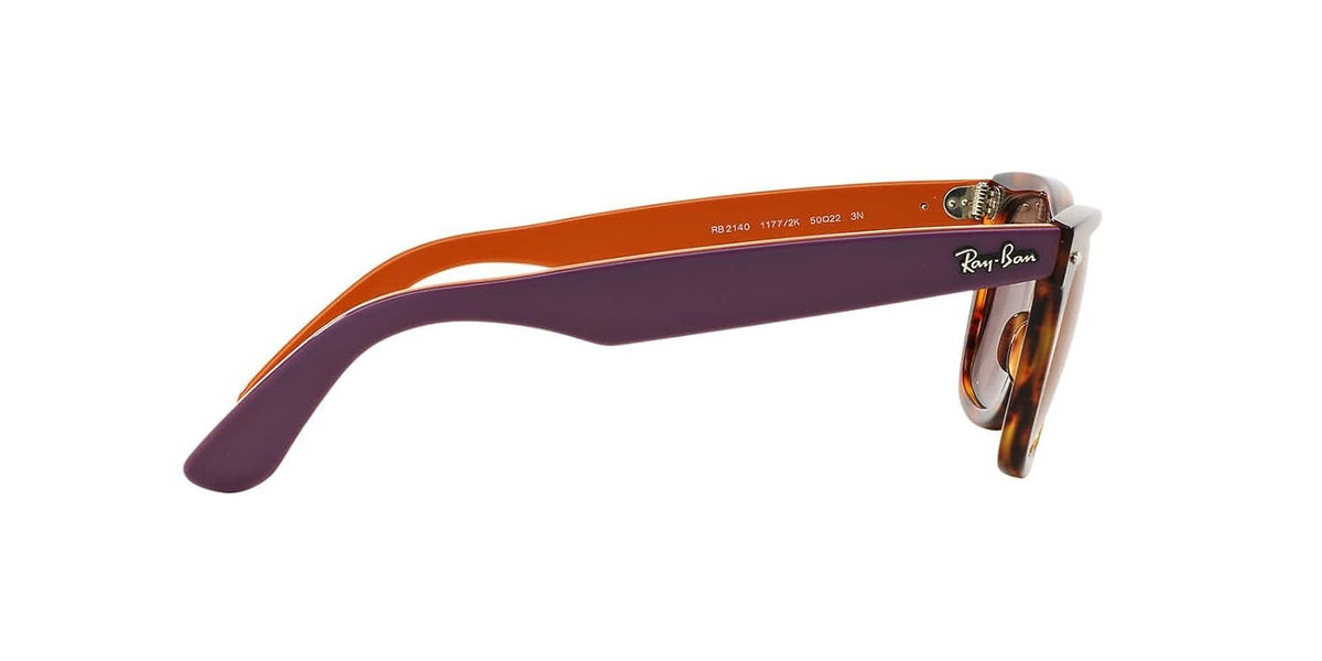 Ray-Ban RB2140 11772K Sunglasses 50mm Havana-Purple / Brown Dark Red Mirror Lens