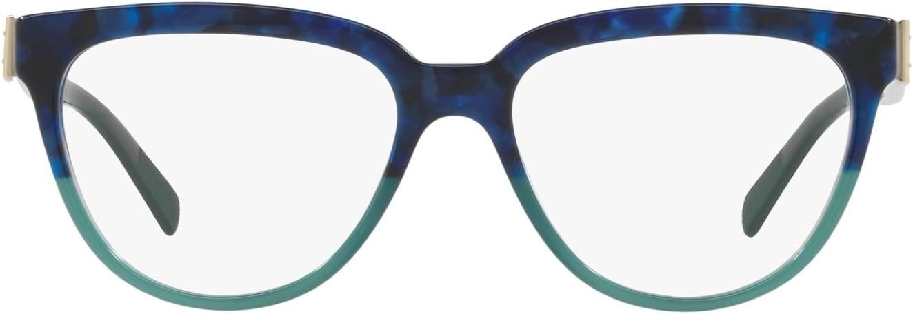 Burberry BE2268 3677 Eyeglasses 51mm Blue Havana Green / Clear Demo Lens