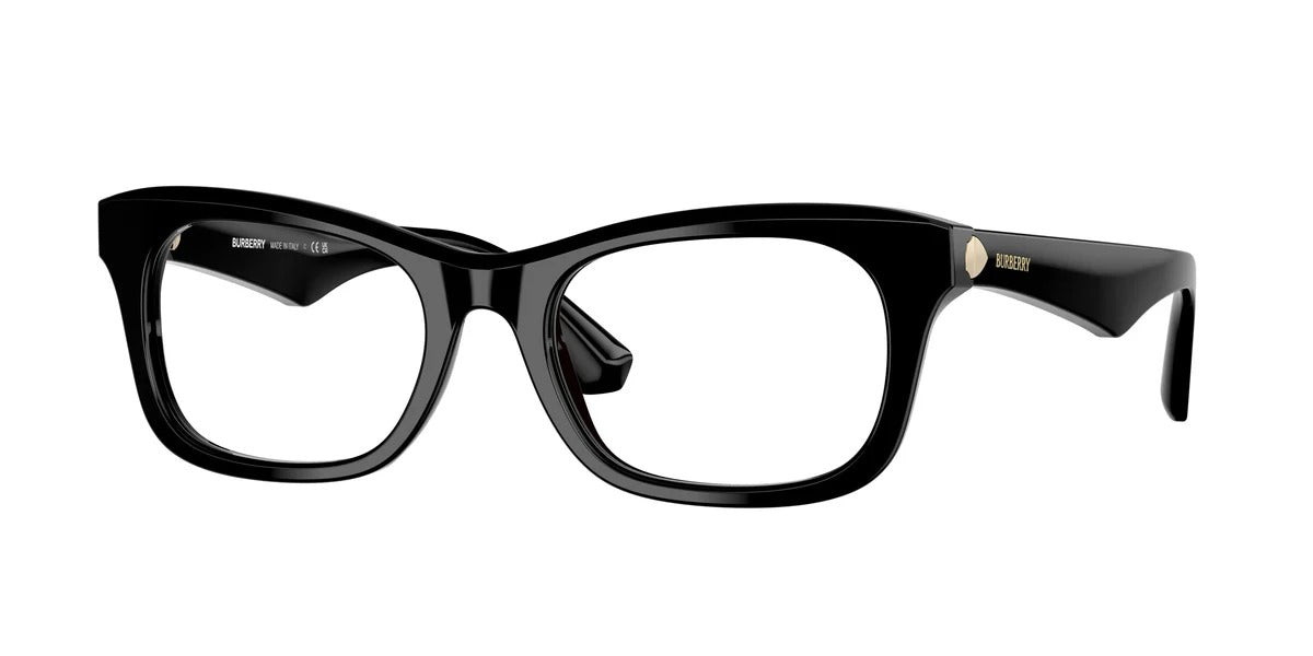 Burberry BE2422F 3001 Eyeglasses 52mm Black / Clear Demo Lens