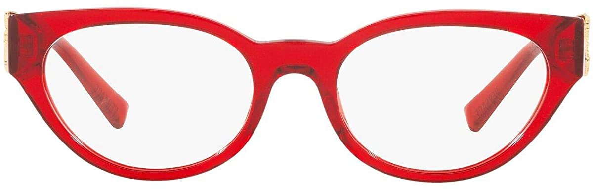Versace Eyeglasses VE3282 5280 53mm Transparent Red / Demo Lens