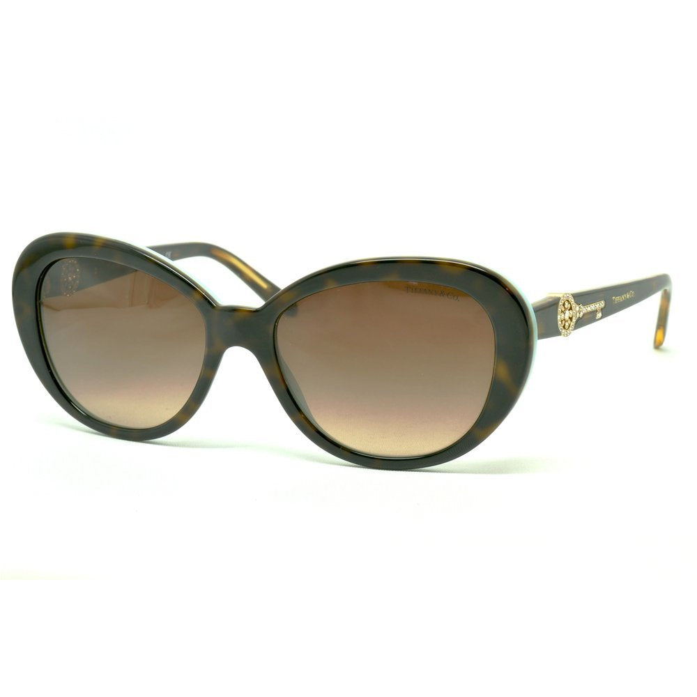 Tiffany & Co Sunglasses TF4118B 81343B 55mm Havana Azure / Brown Gradient Lens