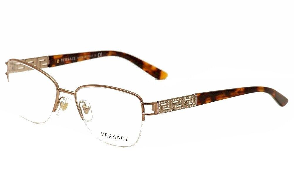 Versace Eyeglasses VE1220B 1052 52mm Bronze Copper / Demo Lens