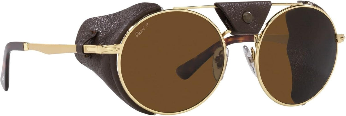Persol Sunglasses PO2496SZ 114057 52mm Gold / Brown Polar Lens