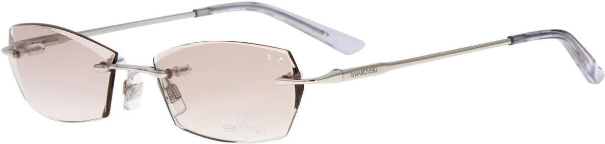 Swarovski Sunglasses SW5015 016 55mm Silver / Brown Lens