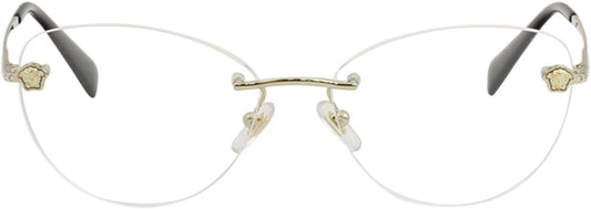 Versace Eyeglasses VE1248B 1252 54mm Pale Gold / Demo Lens