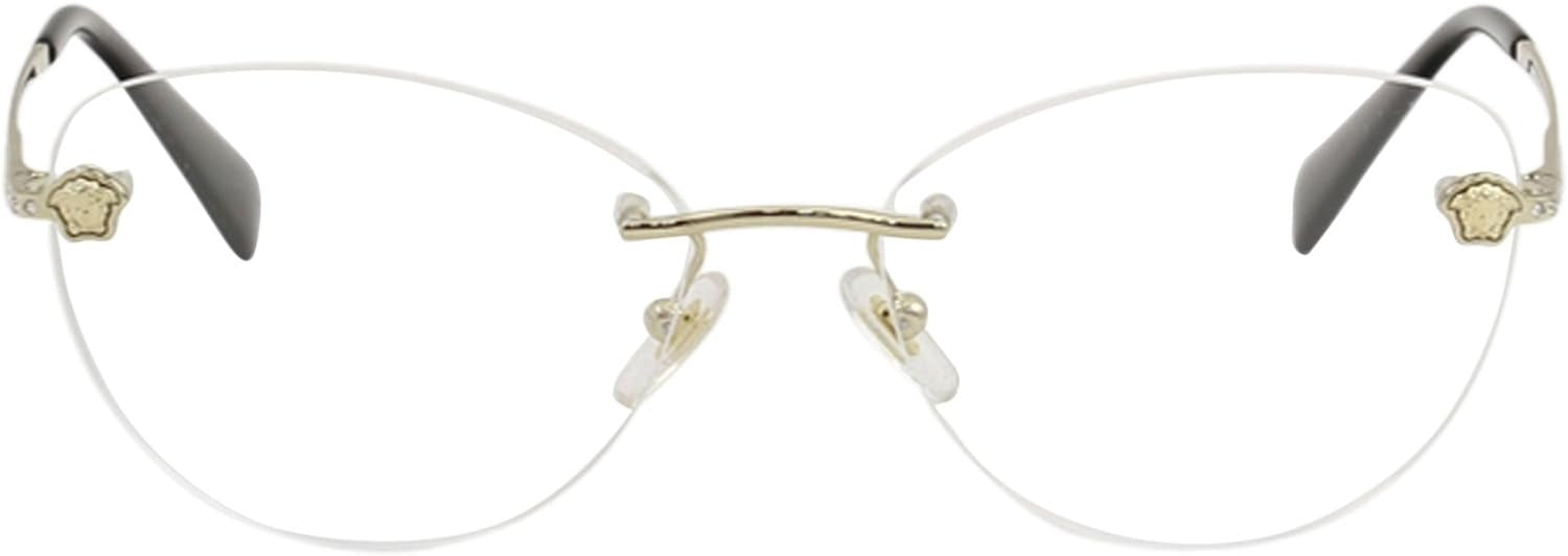 Versace Eyeglasses VE1248B 1252 54mm Pale Gold / Demo Lens