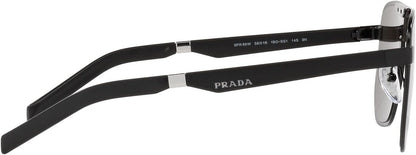 Prada PR60WS 1BO5G1 Piot Sunglasses 58mm Matte Black / Brown Lens