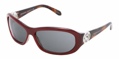 Tiffany & Co Sunglasses TF4010B 80243F 62mm Red W/Havana Side / Dark Grey Lens