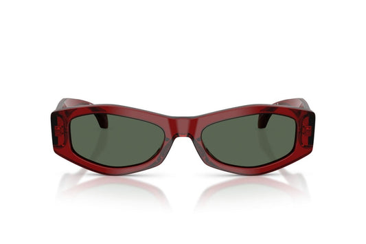 Versace Sunglasses VE4487 551271 54mm Transparent Bordeaux / Dark Green Lens