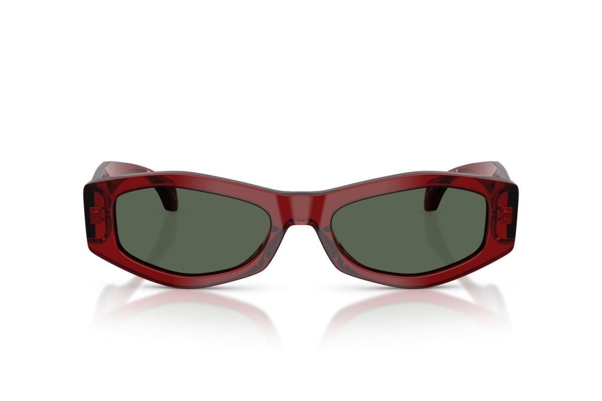 Versace Sunglasses VE4487 551271 54mm Transparent Bordeaux / Dark Green Lens