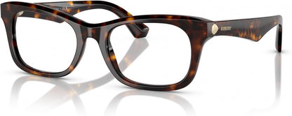 Burberry BE2422 3002 Eyeglasses 52mm Havana / Clear Demo Lens