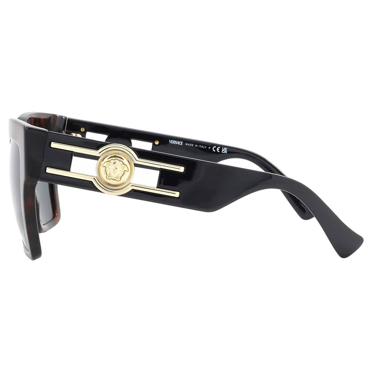 Versace Butterfly VE4458 542987 Sunglasses 54mm Havana / Dark Grey Lens