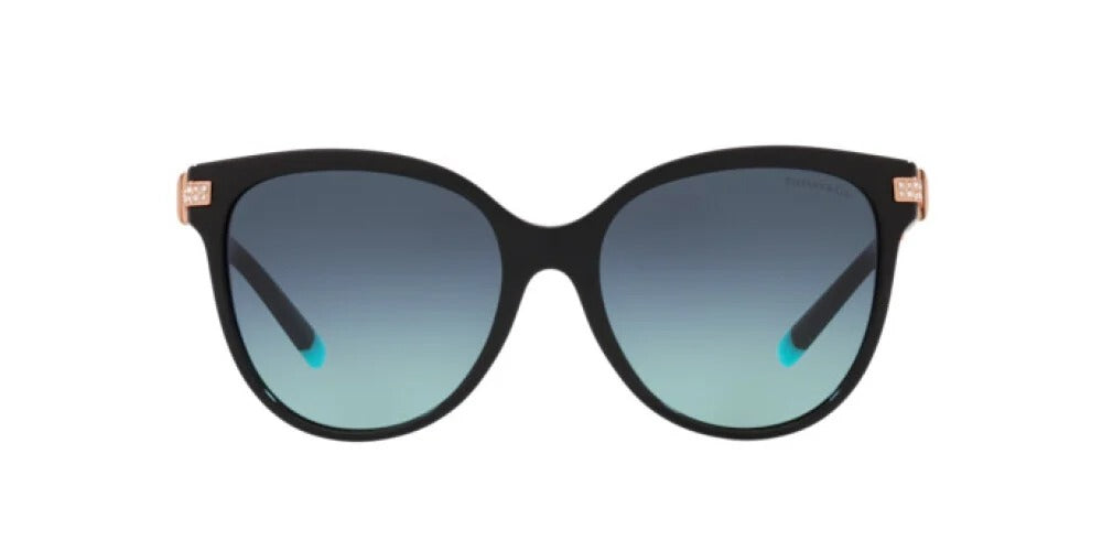 Tiffany &amp; Co TF4193B 80019S Sunglasses 55mm Black / Azure Blue Gradient Lens
