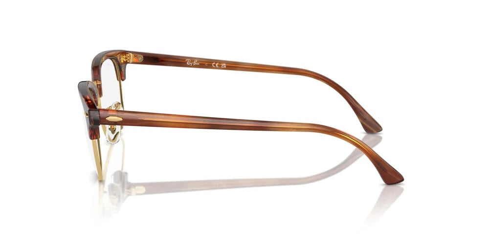 Ray-Ban RX5154 8375 Eyeglasses 51mm Striped Brown / Clear Demo Lens