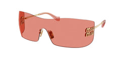 Miu Miu MU B53S 5AK20Y Sunglasses Gold / Red Lens