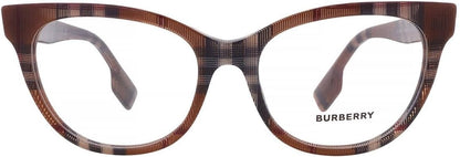Burberry Evelyn Eyeglasses BE2375 3966 53mm Check Brown / Demo Lens