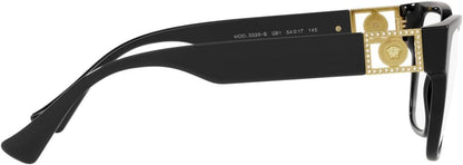 Versace VE3329B GB1 Eyeglasses 54mm Black / Clear Demo Lens