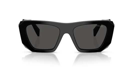 Prada PR B18S 16K08Z Sunglasses 53mm Black / Dark Grey Solid Lens