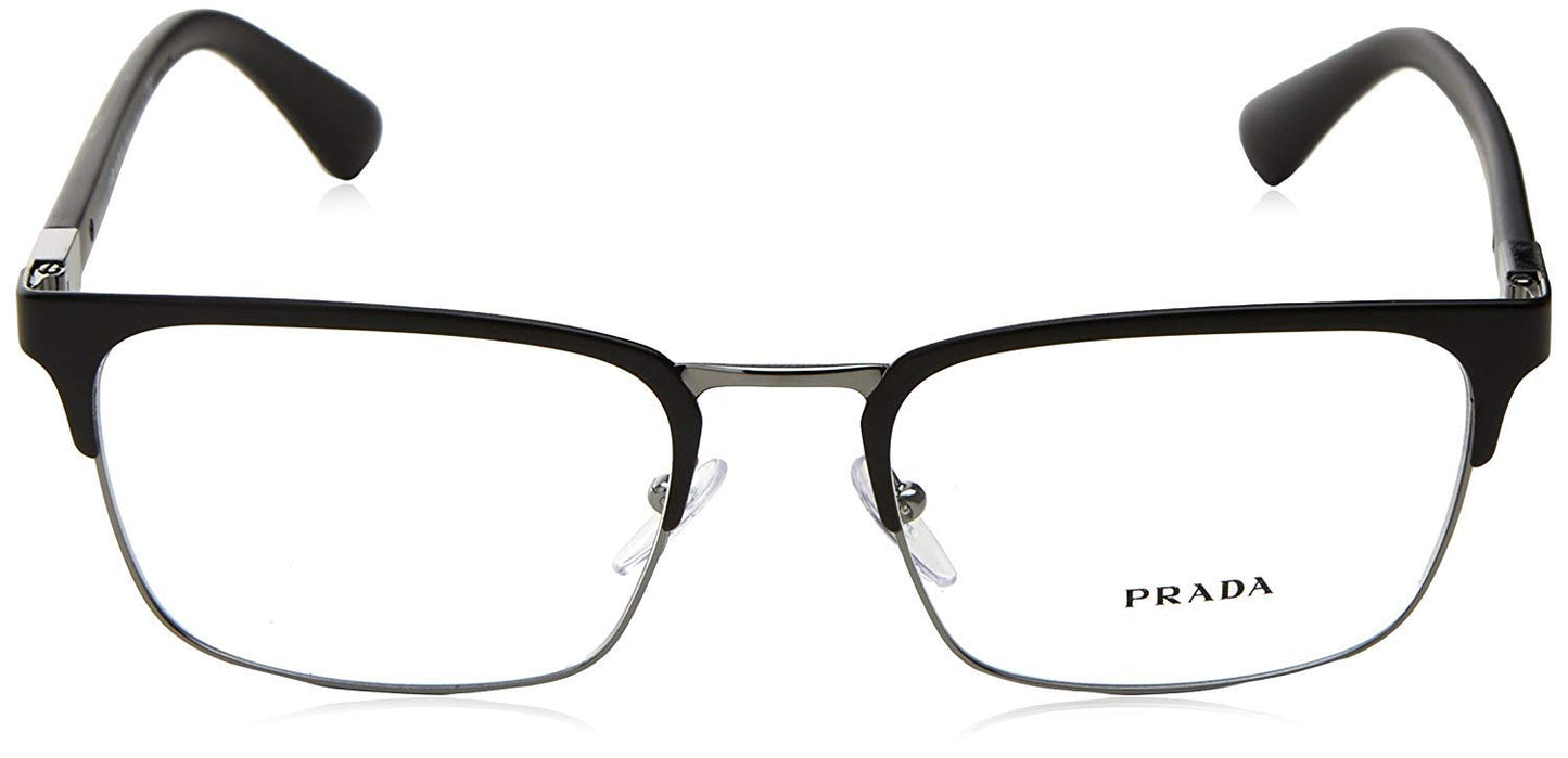 Prada PR 54TV 1BO1O1 Rectangle Eyeglasses Matte Black / Demo Lens