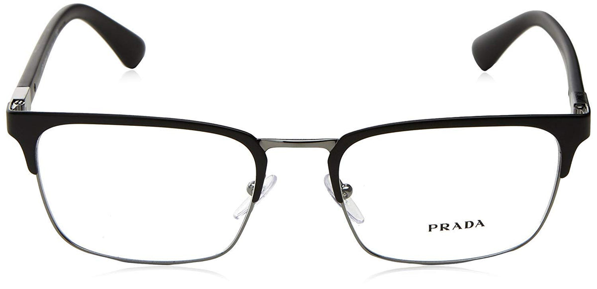 Prada PR 54TV 1BO1O1 Rectangle Eyeglasses Matte Black / Demo Lens