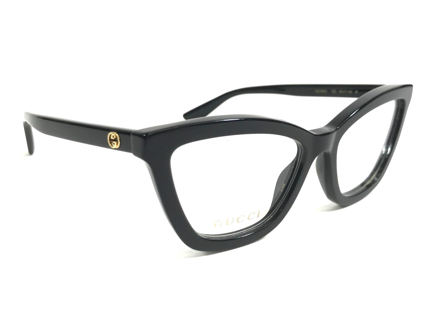 Gucci Eyeglasses GG1686O 005 51mm Shiny Black / Demo Lens