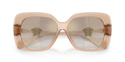 Versace Sunglasses VE4499U 55386E 57mm Opal Rose / Gradient Brown Mirror Gold