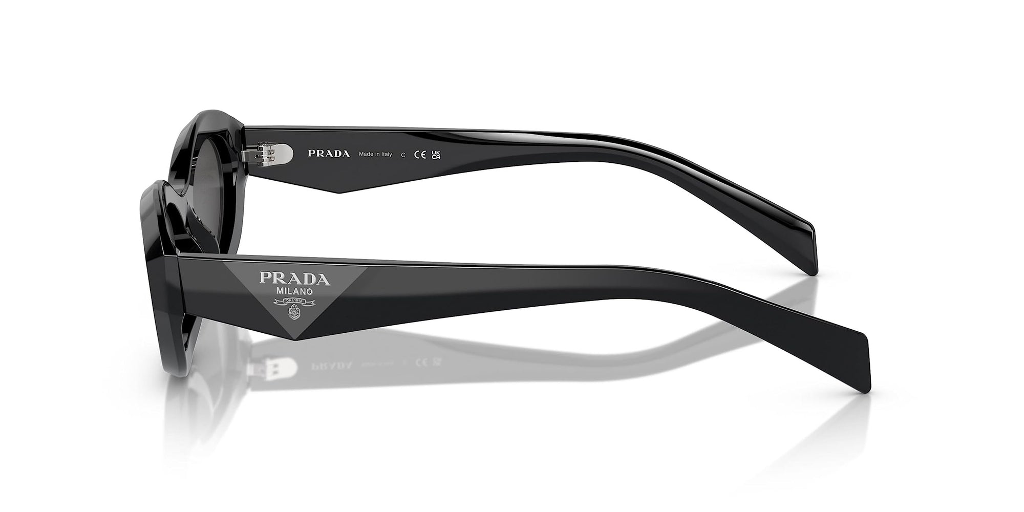 Prada Sunglasses PR26ZS 16K08Z 55mm Black / Dark Grey Lens