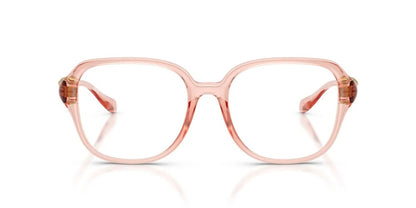 Versace VE3386D 5533 Eyeglasses 55mm Transparent Pink / Clear Demo Lens