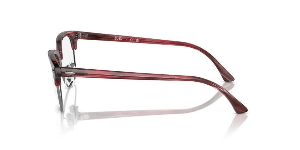 Ray-Ban RX5154 8376 Eyeglasses 53mm Striped Red / Clear Demo Lens