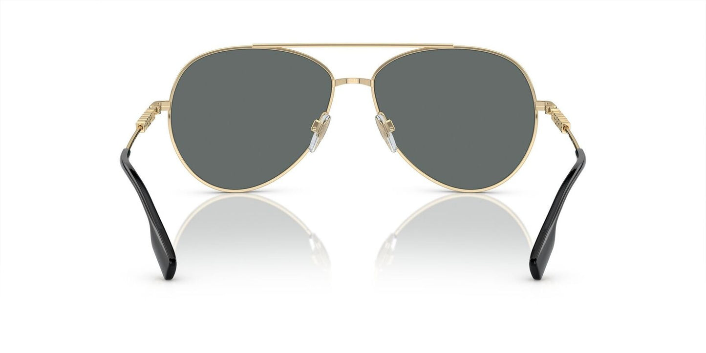 Burberry Sunglasses BE3147 110981 58mm Light Gold / Dark Grey Polar Lens