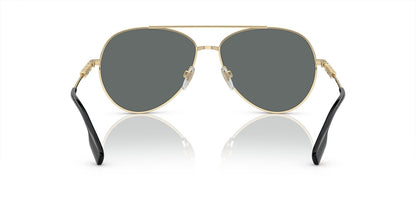Burberry Sunglasses BE3147 110981 58mm Light Gold / Dark Grey Polar Lens