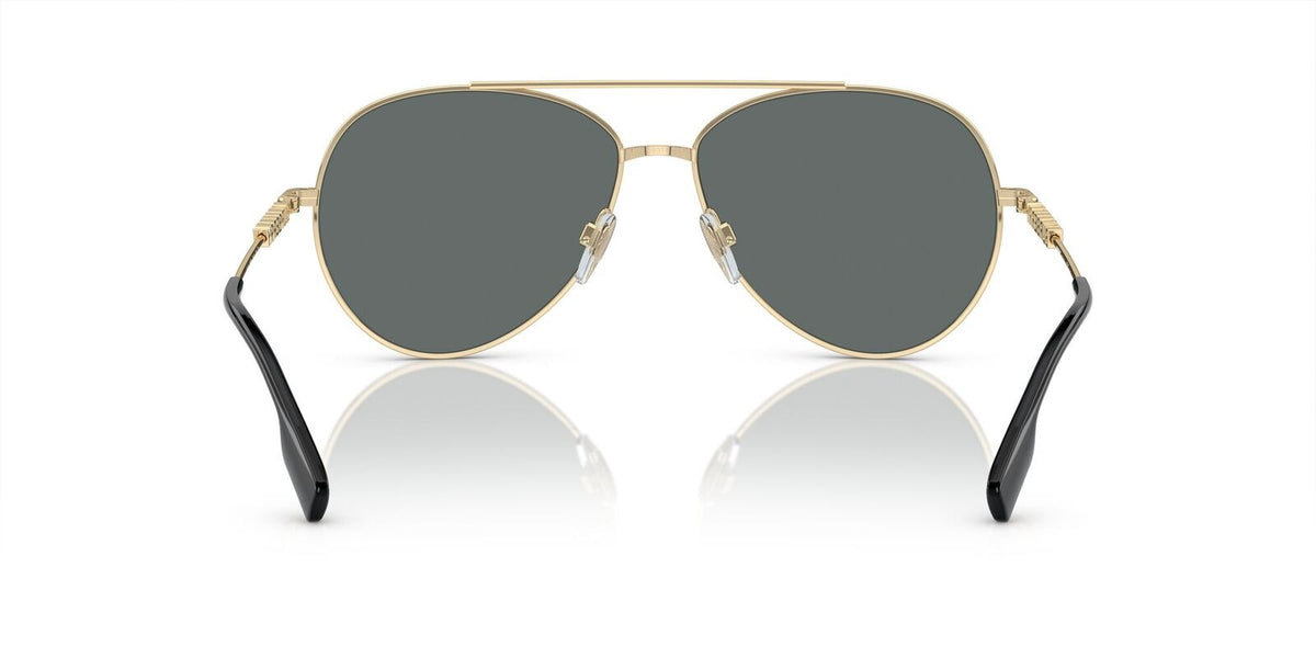 Burberry Sunglasses BE3147 110981 58mm Light Gold / Dark Grey Polar Lens