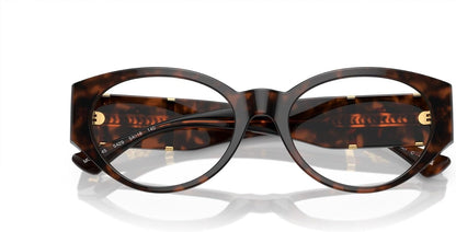 Versace Eyeglasses VE3345 5429 54mm Havana / Demo Lens