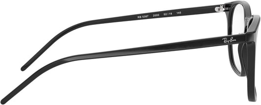 Ray-Ban RB5387 2000 52mm Eyeglasses Black / Clear Demo Lens - image 2
