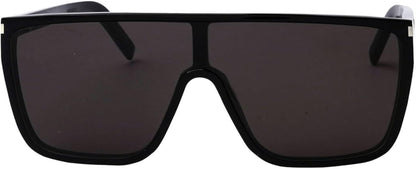 Saint Laurent SL364-MASKACE 001 99mm Sunglasses Black / Dark Grey Solid Lens - image 2